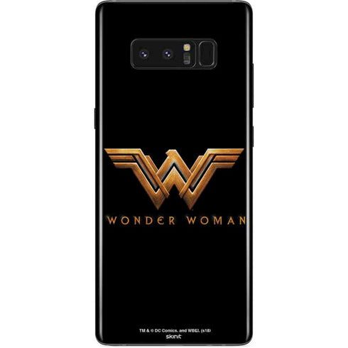 DC Comics Wonder Woman Gold Emblem Galaxy Note 8 Skin