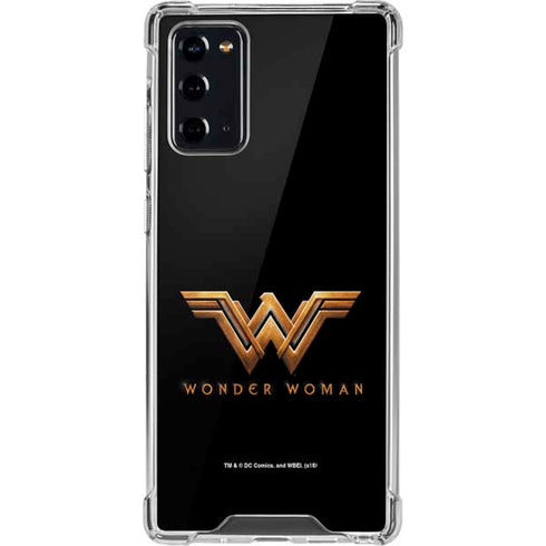 DC Comics Wonder Woman Gold Emblem Galaxy Note20 5G Clear Case