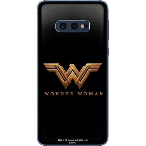 DC Comics Wonder Woman Gold Emblem Galaxy S10e Skin