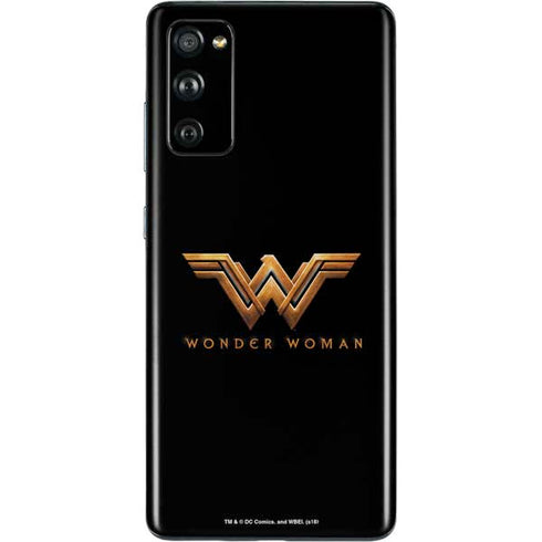 DC Comics Wonder Woman Gold Emblem Galaxy S20 Fan Edition Skin