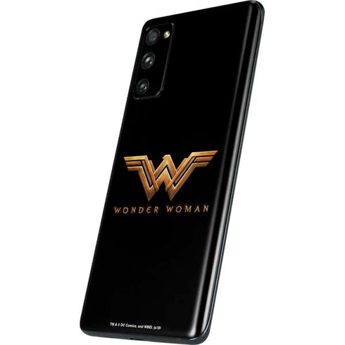 DC Comics Wonder Woman Gold Emblem Galaxy S20 Fan Edition Skin