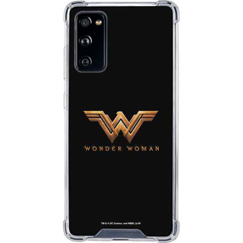 DC Comics Wonder Woman Gold Emblem Galaxy S20 FE Clear Case