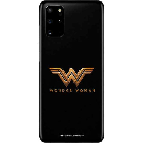 DC Comics Wonder Woman Gold Emblem Galaxy S20 Plus Skin