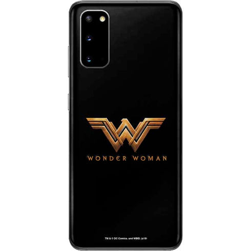 DC Comics Wonder Woman Gold Emblem Galaxy S20 Skin