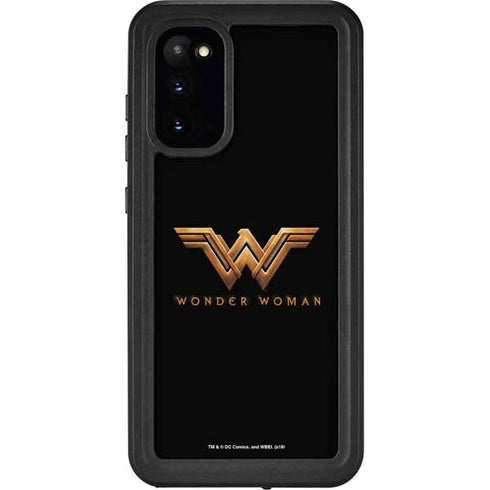 DC Comics Wonder Woman Gold Emblem Galaxy S20 Waterproof Case