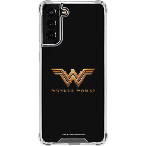 DC Comics Wonder Woman Gold Emblem Galaxy S21 FE Clear Case
