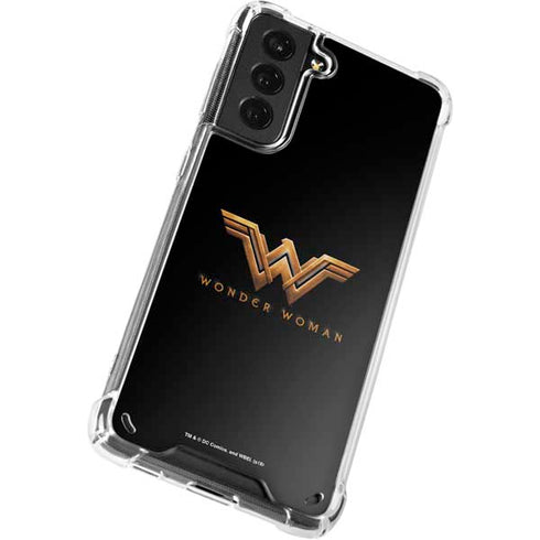 DC Comics Wonder Woman Gold Emblem Galaxy S21 Plus 5G Clear Case