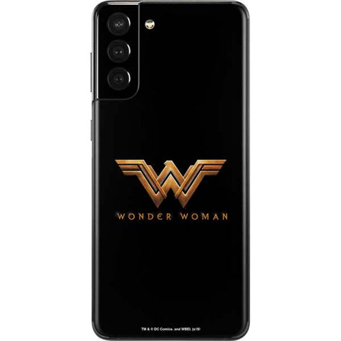 DC Comics Wonder Woman Gold Emblem Galaxy S21 Plus 5G Skin