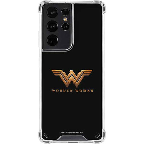 DC Comics Wonder Woman Gold Emblem Galaxy S21 Ultra 5G Clear Case