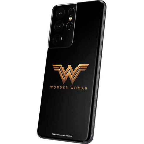 DC Comics Wonder Woman Gold Emblem Galaxy S21 Ultra 5G Skin