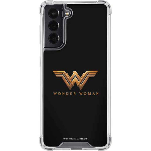 DC Comics Wonder Woman Gold Emblem Galaxy S22 Clear Case
