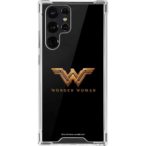 DC Comics Wonder Woman Gold Emblem Galaxy S22 Ultra Clear Case