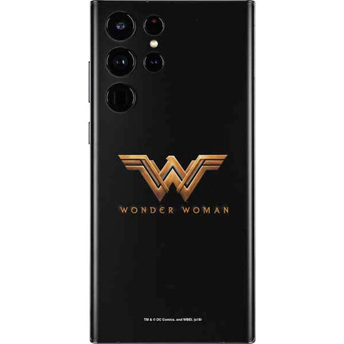 DC Comics Wonder Woman Gold Emblem Galaxy S22 Ultra Skin