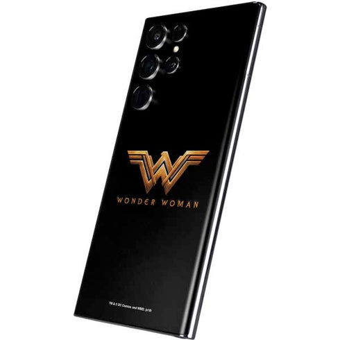 DC Comics Wonder Woman Gold Emblem Galaxy S22 Ultra Skin