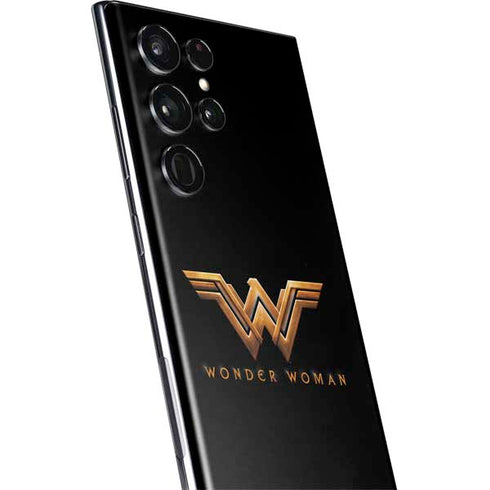 DC Comics Wonder Woman Gold Emblem Galaxy S22 Ultra Skin