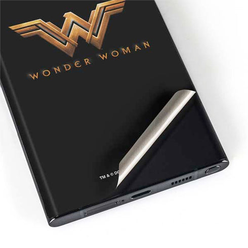 DC Comics Wonder Woman Gold Emblem Galaxy S22 Ultra Skin