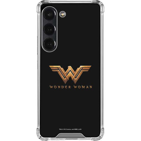 DC Comics Wonder Woman Gold Emblem Galaxy S23 Clear Case