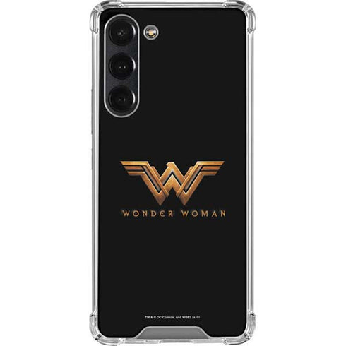 DC Comics Wonder Woman Gold Emblem Galaxy S23 Plus Clear Case