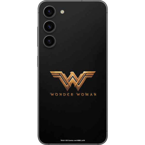 DC Comics Wonder Woman Gold Emblem Galaxy S23 Plus Skin