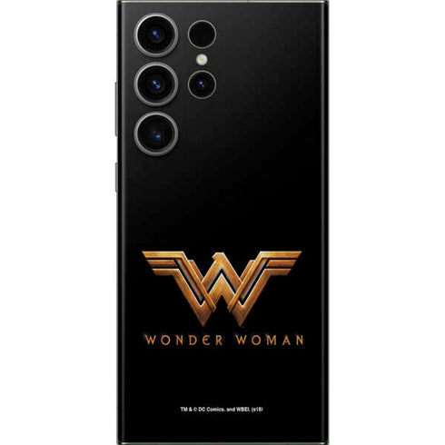 DC Comics Wonder Woman Gold Emblem Galaxy S23 Ultra Skin