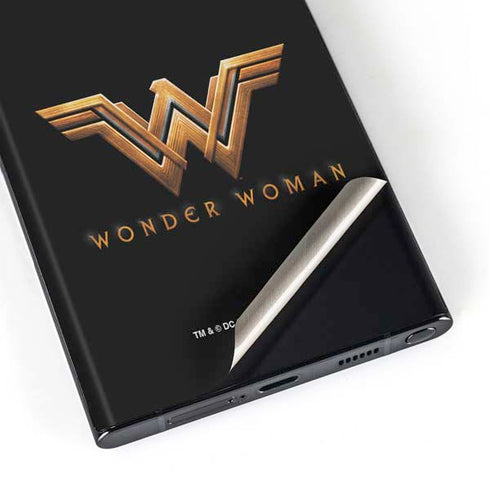 DC Comics Wonder Woman Gold Emblem Galaxy S23 Ultra Skin