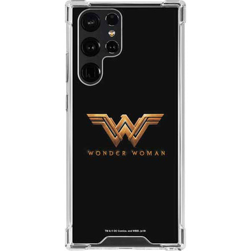DC Comics Wonder Woman Gold Emblem Galaxy S24 Ultra Clear Case