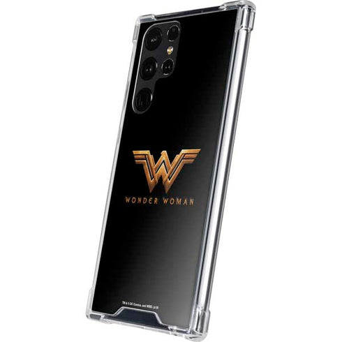 DC Comics Wonder Woman Gold Emblem Galaxy S24 Ultra Clear Case