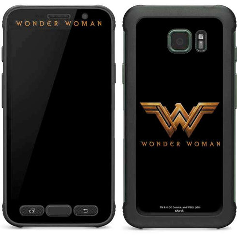 DC Comics Wonder Woman Gold Emblem Galaxy S7 Active Skin