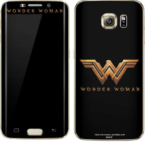 DC Comics Wonder Woman Gold Emblem Galaxy S7 Edge Skin