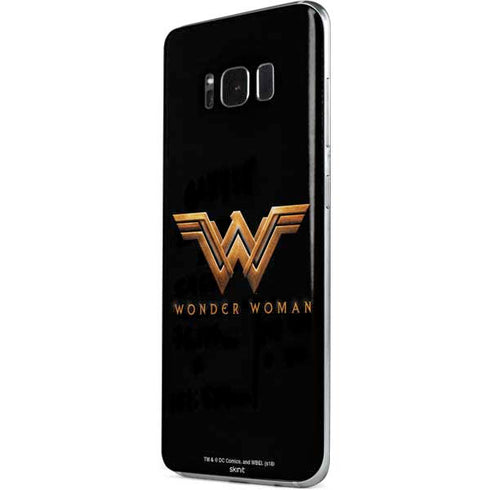 DC Comics Wonder Woman Gold Emblem Galaxy S8 Skin
