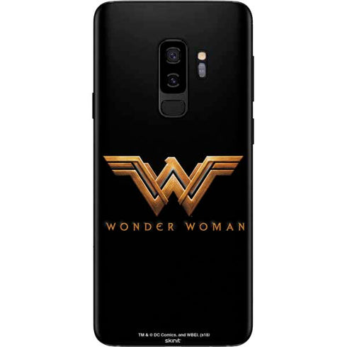 DC Comics Wonder Woman Gold Emblem Galaxy S9 Plus Skin