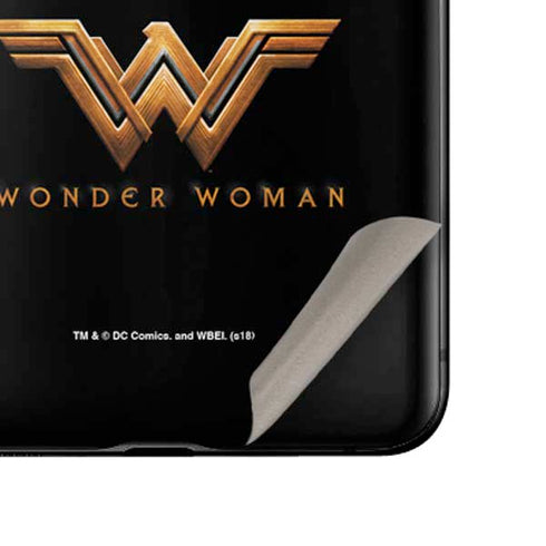 DC Comics Wonder Woman Gold Emblem Galaxy Z Flip Skin