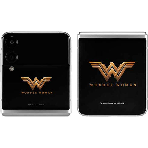 DC Comics Wonder Woman Gold Emblem Galaxy Z Flip4 5G Skin