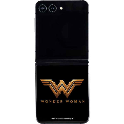 DC Comics Wonder Woman Gold Emblem Galaxy Z Flip5 5G Skin