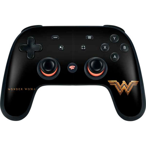 DC Comics Wonder Woman Gold Emblem Google Stadia Controller Skin