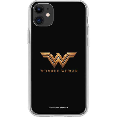 DC Comics Wonder Woman Gold Emblem iPhone 11 Clear Case