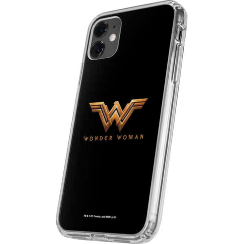 DC Comics Wonder Woman Gold Emblem iPhone 11 Clear Case