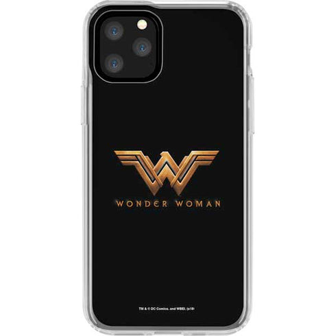 DC Comics Wonder Woman Gold Emblem iPhone 11 Pro Clear Case