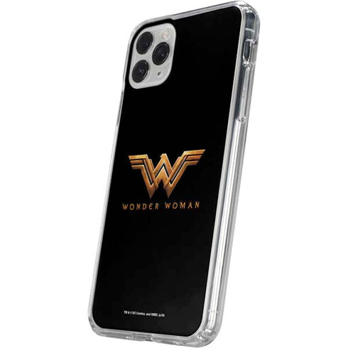 DC Comics Wonder Woman Gold Emblem iPhone 11 Pro Clear Case