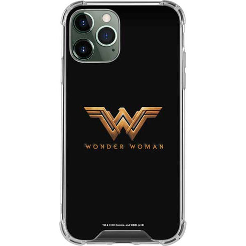 DC Comics Wonder Woman Gold Emblem iPhone 11 Pro Max Clear Case