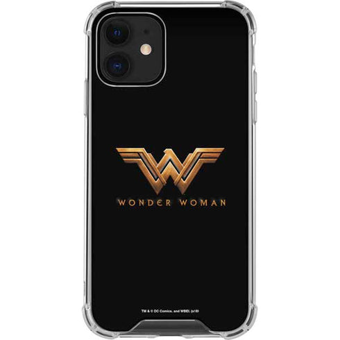 DC Comics Wonder Woman Gold Emblem iPhone 12 Mini Clear Case