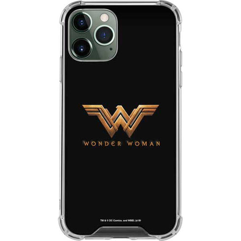 DC Comics Wonder Woman Gold Emblem iPhone 12 Pro Max Clear Case