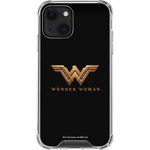 DC Comics Wonder Woman Gold Emblem iPhone 13 Clear Case