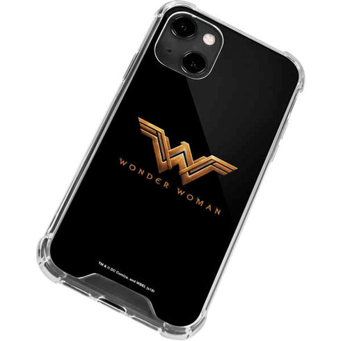 DC Comics Wonder Woman Gold Emblem iPhone 13 Clear Case
