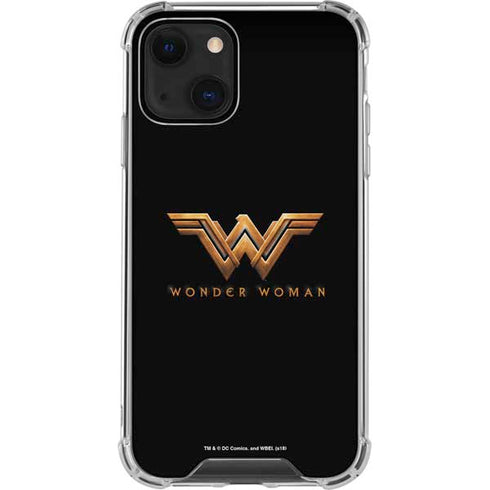 DC Comics Wonder Woman Gold Emblem iPhone 13 Mini Clear Case