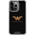 DC Comics Wonder Woman Gold Emblem iPhone 13 Pro Clear Case