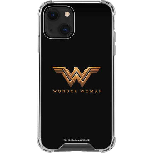 DC Comics Wonder Woman Gold Emblem iPhone 14 Clear Case