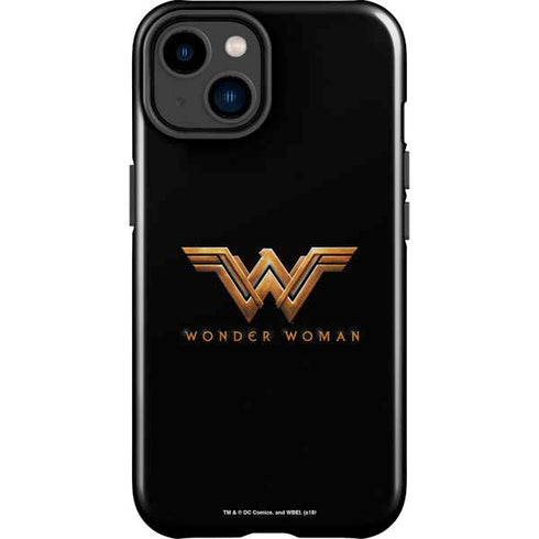 DC Comics Wonder Woman Gold Emblem iPhone 15 Plus Impact Case