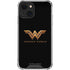 DC Comics Wonder Woman Gold Emblem iPhone 14 Plus Clear Case