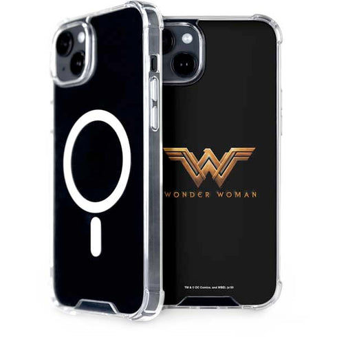 DC Comics Wonder Woman Gold Emblem iPhone 15 Plus MagSafe Case
